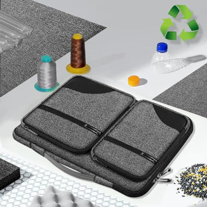 Hseok Laptop Case 15 15.6 16 inch Sleeve with Handle and Hidden Straps,Compatible with MacBook Neo 16",MacBook Pro Air 16" 15", 360°Protective PC Briefcase with 4 Pockets for Accessories,BJP-Dark - color: Bjp-dark