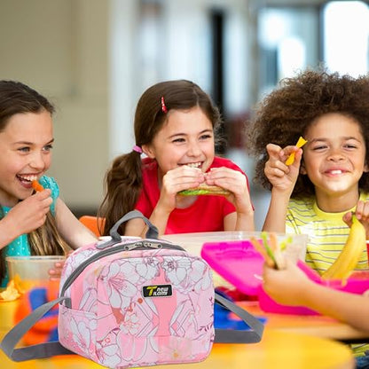 NEW TILAMI Kids Lunch Bag Double Insulated for tilami Rolling Backpack Girls Boys forTravel School Picnic, Romantic Flowers - color: Romantic Flowers