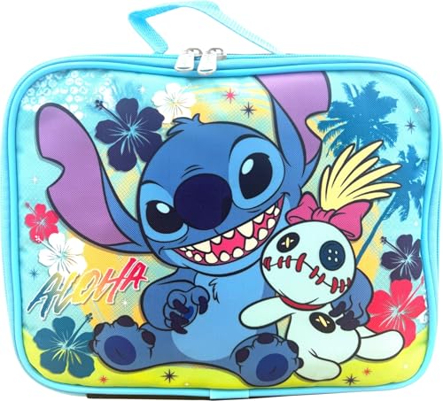 Disney Licensed Kid's Insulated Lunch Box Stitch Black-Blue - color: Stitch Black-Blue
