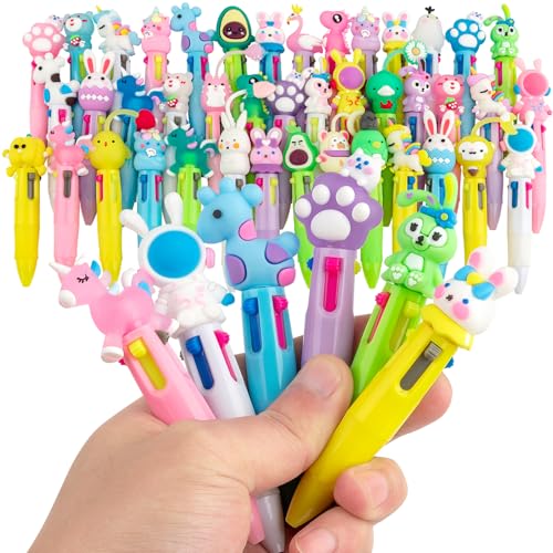 HNSYYF Multicolor Pen in One - Cute Pens for Kids - 42-Pack Multicolor Pens, Perfect for Birthdays and Children's Parties - Delightful Multi Color Pen Gifts