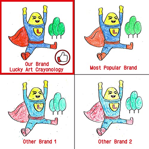 Lucky Art 20 Sets of 5 Packs (100 count) Jumbo Size Crayons - Mini Crayon Packs Non-Toxic; Crayons in bulk for Kids Party Favors, School Supplies for Teachers & Travel - size: Jumbo, style: 20 Sets (100 Counts)