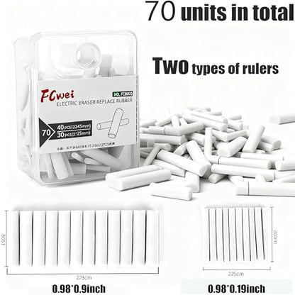Mechanical Pencil Replacement Eraser, Art Drawing and Sketching Special Eraser Supplement Set, 40+30