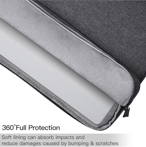 15.6 16 inch Laptop Case Sleeve for Dell 15 Laptop/16 Plus/Inspiron, Aspire Go 15/ Chromebook, Lenovo ideaPad/Yoga, Samsung Galaxy 16 Protective Carrying Computer Bag, Space Grey - color: Space Grey, size: 15.6 -16 Inch