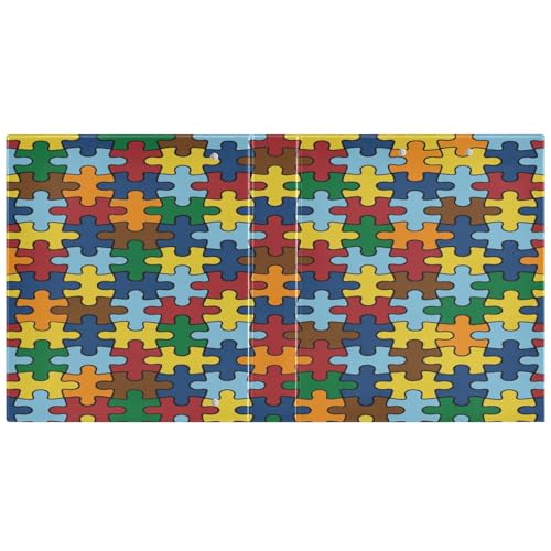 Autism Awareness 3-Ring Binder,1.5 Inch D-Ring Organizer Folder Clipboard Binder for Work Office School - color: Coloe7