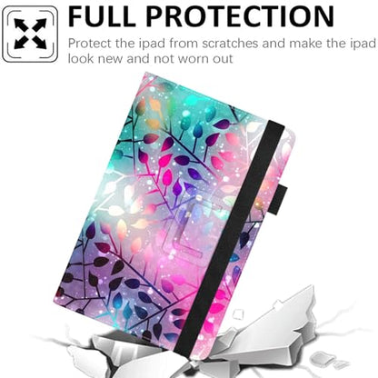 Universal 10 10.1 Inch Android Tablet Case,Slim Folding Stand Cover for All 9"-10.5" Touchscreen Tablet Case with Stylus Pen Holder,Colorful Flowers 02 - color: Colorful Flowers 02