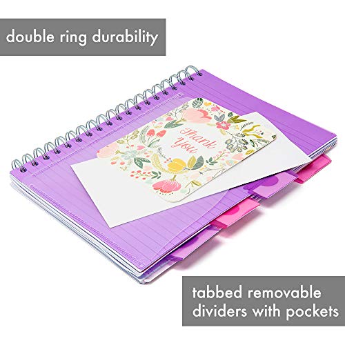 Pukka Pad 5 Subject Spiral Notebook 3-Pack - 200 Pages, 100 Sheets of 80GSM Paper with Repositionable Dividers & Perforated Edges for School & Office Planning & Organization - B5-7 X 10, Pastel - color: Pastel