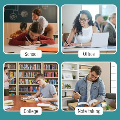 EXTRIC Composition Notebook Wide Ruled 2 PK Bulk 200 Pages for School - size: 2 Pack, style: Wide Ruled