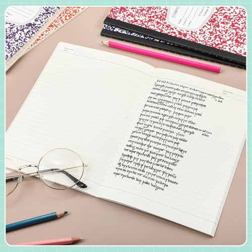 Fainne 100 Pack College Ruled Composition Notebooks A5,Multicolor - color: Multicolor