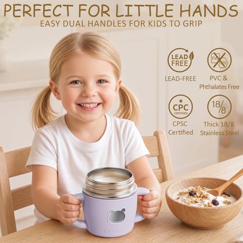 Fimibuke Sippy Cups for Toddlers, 10 OZ Spill Proof Kids Cup, Leak Proof Stainless Steel Tumbler with Handle, Silicone Straw & Sleeve, BPA Free Dishwasher Safe Girl Boy Kids Water Bottle, 2 Packs - color: Latte & Cream