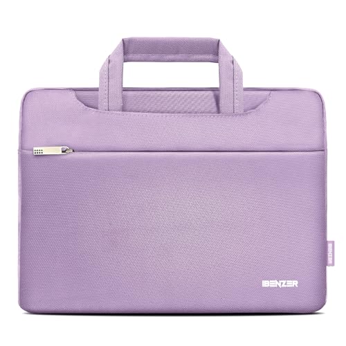 IBENZER Laptop Sleeve Bag for MacBook Air/Pro 13 13.3 14 inch, Carrying Case for 13 in Surface/HP/Dell/Lenovo Chromebook, Laptop Cover for M1 M2 Mac Air/Pro 13"-14”, Purple, BG13-PU - color: Purple, size: 13 INCH