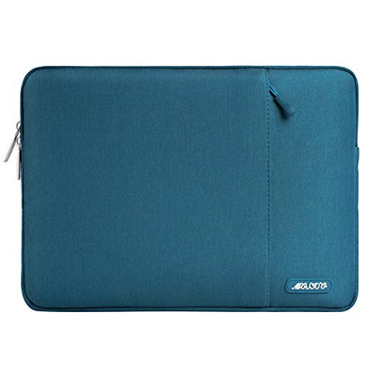 MOSISO Laptop Case 13.3 inch, 13-13.3 inch Laptop Sleeve Compatible with MacBook Air/Pro 13/Pro 14 M5 M4 M3 M2 M1, HP Dell ASUS Lenovo,Polyester Vertical Computer Sleeve Bag with Pocket, Deep Teal - color: Deep Teal, size: 13.3 inch
