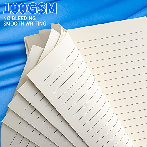A5 Line Refill Paper, A5 Binder Refills for 6-Ring Binders Planner Traveller Journal Notebook Dairy, 8mm Ruled Filler Paper Insert, 80 Sheets 160 Pages, Lined - color: Lined
