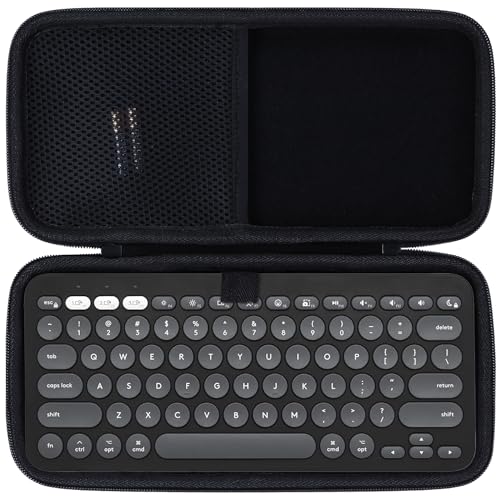 Lebakort Hard Case Compatible with Logitech Pebble Keys 2 K380s K380 Keyboard (Graphite Case) - color: Graphite Case
