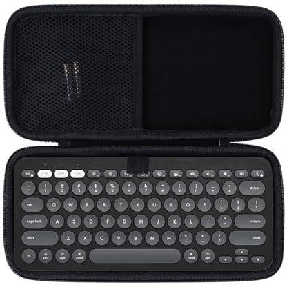 Lebakort Hard Case Compatible with Logitech Pebble Keys 2 K380s K380 Keyboard (Graphite Case) - color: Graphite Case