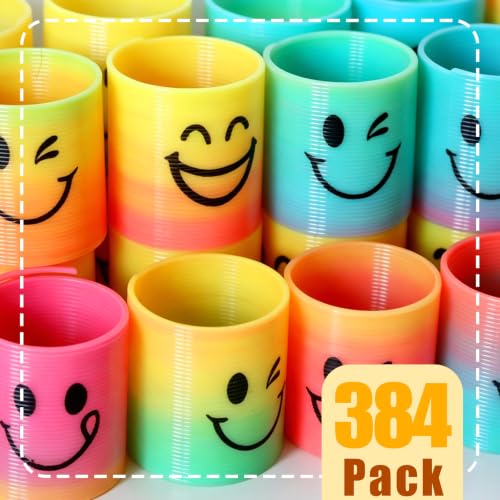 Cocurb 384 PCs Mini Spring Party Favors for Kids 4 to 8, 4 Assorted Designs | Fun Goodie Bag Stuffers for Birthdays Classroom Prizes, and Small Toys Present 4 Smiles - style: Pack of 384
