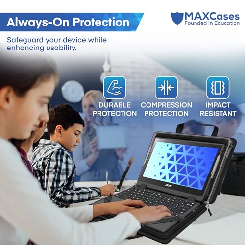 MAXCases Explorer Protective Case for 14 Inch Laptop & Chromebook with Pocket, Molded Interior - Rugged, Custom-Fit Cases for 14 Inch Laptop & Chromebook - Shockproof & Durable Cover, Bag - size: 14 Inch, style: Explorer 5