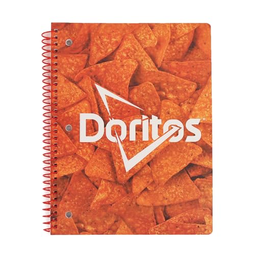 Doritos Cute One Subject Spiral Notebook College Ruled, 3 Ring Single Subject Spiral for School Fun Cute Notebooks - color: Doritos, size: NOTEBOOK