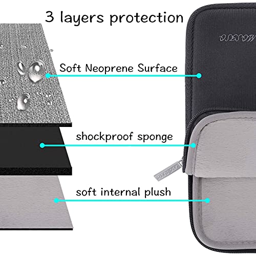 MOSISO Laptop Case 13 inch, 13 inch Laptop Sleeve Bag Compatible with MacBook Neo/Air M5 M4 M3 M2 M1 2026-2018 / Pro M2 M1 2026-2016, Neoprene Computer Sleeve Bag with Small Case, Space Gray - color: Space Gray, size: 13 inch