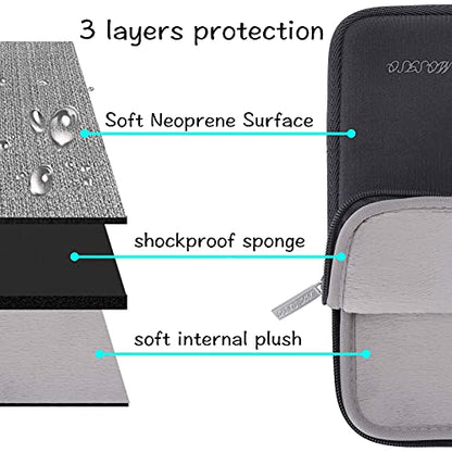 MOSISO Laptop Case 13 inch, 13 inch Laptop Sleeve Bag Compatible with MacBook Neo/Air M5 M4 M3 M2 M1 2026-2018 / Pro M2 M1 2026-2016, Neoprene Computer Sleeve Bag with Small Case, Space Gray - color: Space Gray, size: 13 inch