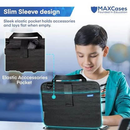 MAXCases Explorer 4 Work-In Case with Pocket for 14-Inch Laptops – Rugged, Shockproof Laptop Case – Protective, Lightweight, and Durable Cover for School, Office, and Travel - size: 14 Inch, style: Explorer 4