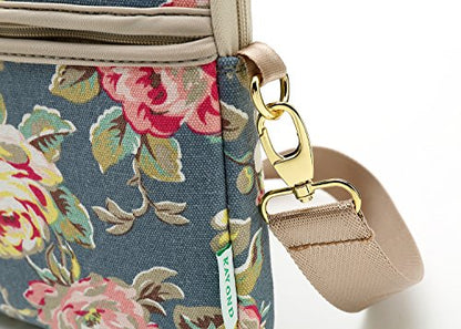 kayond Blue Water Hyacinth Patten water resistant Laptop Shoulder Messenger Bag Case Sleeve for 15 Inch 15.6 Inch Laptop,Laptop Briefcase - color: Water Hyacinth, size: 15-15.6 Inch