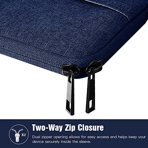 TiMOVO 9-11" Tablet Sleeve Bag, Dark Blue | Fit iPad 11" A16 2025 / 10.9"/10.2" / Air 11" 5/4 Gen / Galaxy Tab A9+/A11Plus 11", Fit Smart Keyboard - color: Indigo, size: 9-11 Inch