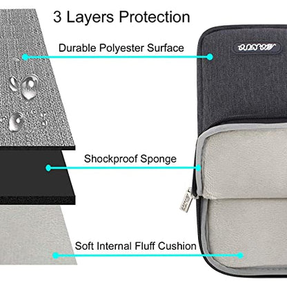 MOSISO Laptop Case 13 inch, Laptop Sleeve Compatible with MacBook Neo/Air/Pro 13 inch with A18/M5/M4/M3/M2/M1 Chip 2026-2016, Polyester Vertical Computer Sleeve Bag with Pocket, Space Gray - color: Space Gray, size: 13 inch
