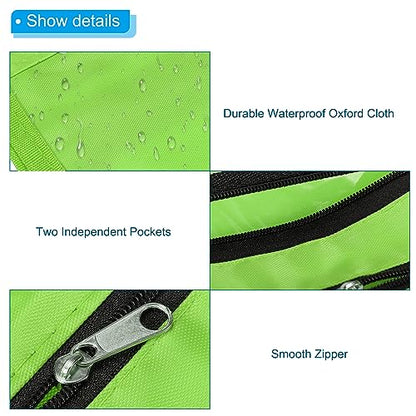 PATIKIL Expandable Pencil Pouch for 3 Rings Binder, 1 Pack Oxford Cloth Large Capacity Zipper Binder Pouch Pencil Case for Office Home, Green - color: Green