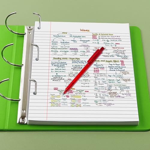 Loose Leaf Paper, 50 Sheets, Wide Ruled Filler Notebook Paper, 8" x 10.5", Bulk Notebook Papers,3 Hole Punched Loose Leaf Paper for 3 Ring Binders,Loose Leaf Office Paper, (White)