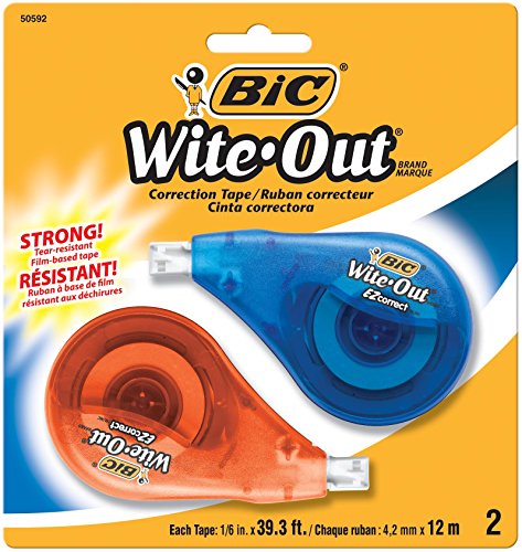 BIC Wite-Out EZ Correct Correction Tape, 2-Count