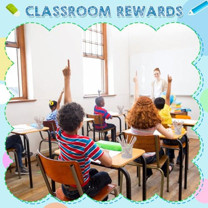 Tenceur 24 Set/48 Pcs Back to School 1st Graders Pencils and Cards Set, First Grade Motivational Wooden Pencil with Erasers, Composition Book Greeting Note for Student Classroom Reward Gift - style: 1st Graders