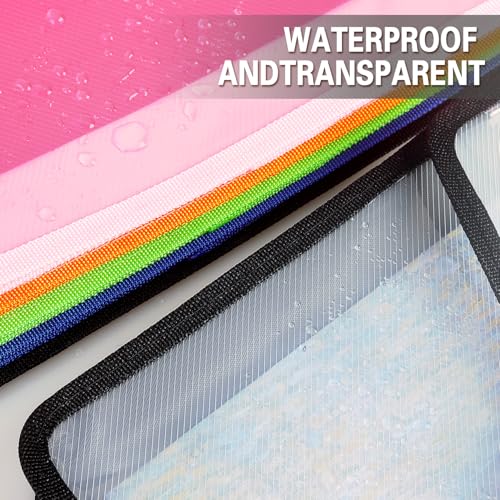 Tamaki Plastic Expanding File Folder, Fit Letter/A4 Size, Black, 1 Pack | Transparent envelopes with Snap Closure, No Dividers, Large Capacity - color: Black