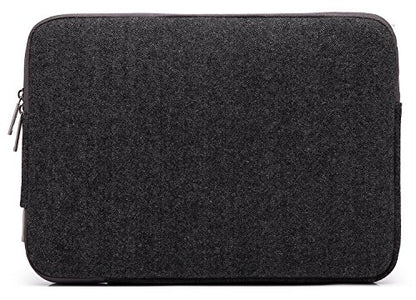KAYOND Herringbone Woollen Water-Resistant for 15-15.6 Inch Laptop Sleeve Case Bag (15-15.6 Inches, Black) - color: Black, size: 15-15.6 Inches