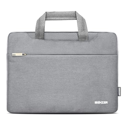 IBENZER Laptop Sleeve Bag for MacBook Air/Pro 13 13.3 14 inch, Carrying Case for 13 in Surface/HP/Dell/Lenovo Chromebook, Laptop Cover for M1 M2 Mac Air/Pro 13"-14”, Gray, BG13-GY - color: Gray, size: 13 INCH