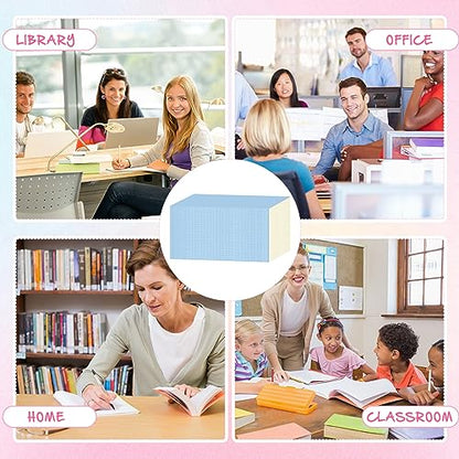 Handepo 100 Pack A5 Composition Notebooks Bulk 5"x8" Wide Ruled Blue Soft Cover Journals, 60 Pages Notebook Bulk School Supplies for Students Classroom Office - color: Blue, size: A5
