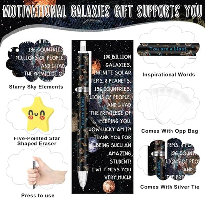 AmazingSpark 30 Sets Back to School Pencils Inspirational Space Astronaut Pencil Gifts Bulk 6 Styles 0.7 mm Mechanical Pencils with Erasers Positive Cards for for School Student Teacher Nurse Staff - style: Space Astronaut