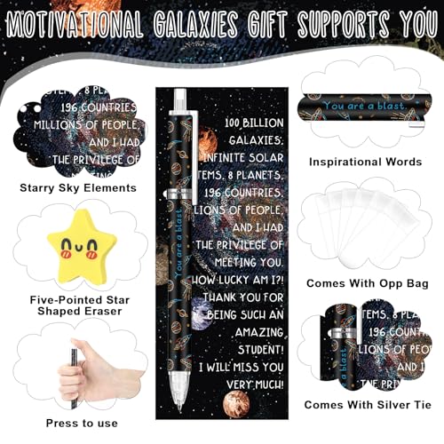 AmazingSpark 60 Sets Back to School Pencils Inspirational Space Astronaut Pencil Gifts Bulk 6 Styles 0.7 mm Mechanical Pencils with Erasers Positive Cards for for School Student Teacher Nurse Staff - style: Space Astronaut