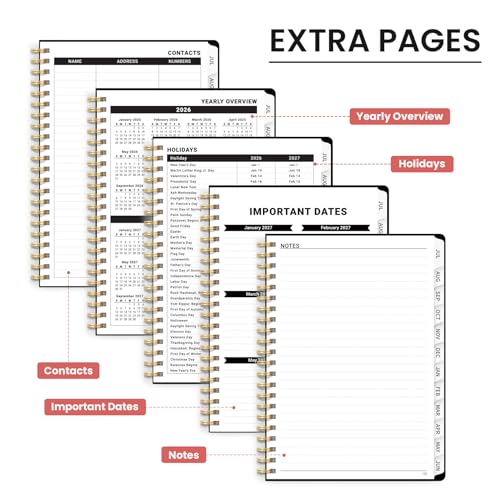Planner 2026-2027, Academic Planner Weekly and Monthly, Jul 2026 - Jun 2027, Spiral Bound School Planning Tool with Tabs and Pocket, Perfect for Students & Teacher, 6.3" x 8.5", Hummingbird - color: G-Hummingbird, size: 6.3"x8.5" (A5)