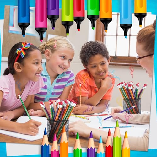 Gersoniel 120 Pcs Scented Pencils Bulk for Kids Inspirational Motivational Cute Fun Fruit Wood Graphite Pencils with Erasers for School Classroom Office Students Girls Boys Gifts Supplies