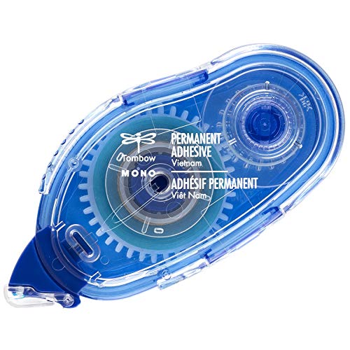 Tombow 62106 Mono Permanent Adhesive Applicator. Easy to Use Tape Runner for Strong, Instant Bond. - color: Blue, size: 1 Pack, style: Applicator