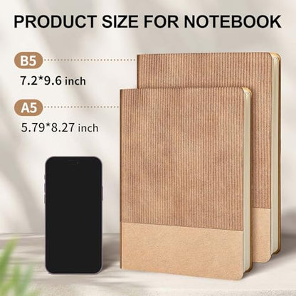 Lined Journal Notebook for Work College Ruled Note Book 5.79"x8.27" A5 PU Leather Daily Journaling 216 Pages for Women Men Writing Home School Supplies Business (RoseGold) - color: 09-RoseGold-1pack, style: A5 Lined 216pages