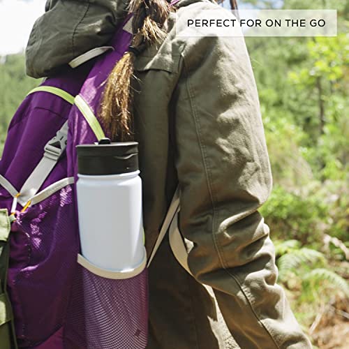 JoyJolt Triple Insulated Water Bottle with Straw Lid AND Flip Lid! 22oz Water Bottle, 12 Hour Hot/Cold Vacuum Insulated Stainless Steel Water Bottle. BPA-Free Leakproof Water Bottles - Thermos Bottle - color: Lilac Purple, size: 22 Ounces