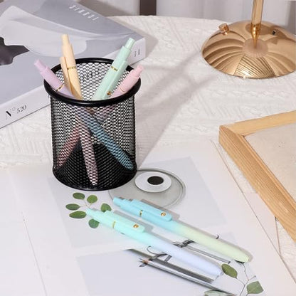 ITAWIXS Gel Pens, 6 Pcs 0.5mm Quick Dry Black Ink Pens Fine Point Smooth Writing Pens, Cute Office School Supplies Gifts for Women - color: Gradient