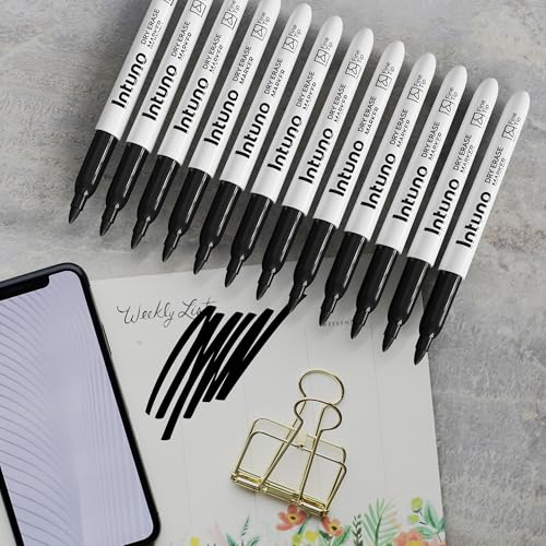 Dry Erase Markers, 108 Count Black, Fine tip, Low-Odor, Perfect for Office, Teaching, Meeting, Presentation, Classroom, Home