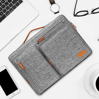 MOSISO 360 Protective Laptop Case 17.3 inch, 17-17.3 inch Laptop Sleeve | Compatible with Dell HP Lenovo Asus Acer Alienware, Side Open Carrying Case with 4 Zipper Pockets, Gray - color: Gray, size: 17.3 inch