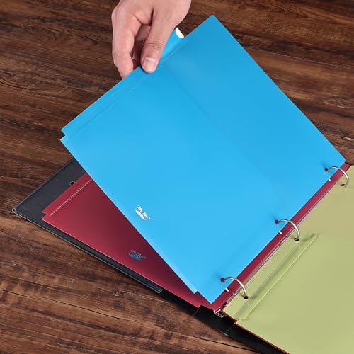 Mr. Pen- Expanding Binder Dividers with Pockets and Tabs, 5 Tabs | Colorful Dividers for 3 Ring Binder with Pockets