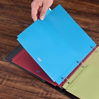 Mr. Pen- Expanding Binder Dividers with Pockets and Tabs, 5 Tabs | Colorful Dividers for 3 Ring Binder with Pockets