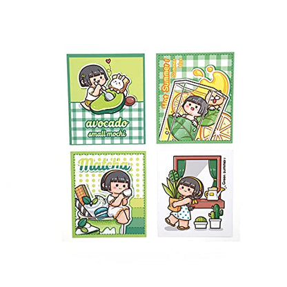 Mini Transparent Binder Notebooks with Keychain, Soft Plastic PVC 3 Round Rings Binder Planner Cover Notebook Protector with Inner Papers