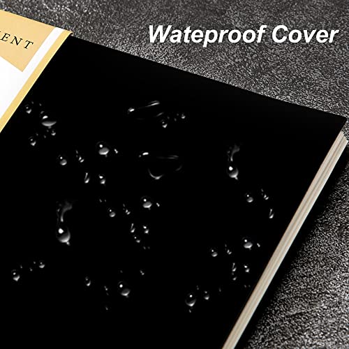Yoment Graph Paper Spiral Notebook A5 Graphing Notebook 160 Pages Graph Paper Notebook Spiral Bound Waterproof Plastic Hardcover Spiral Journal 5x7 Grid Notebooks for Note Taking,Black - color: Black, style: A - Graph - A5