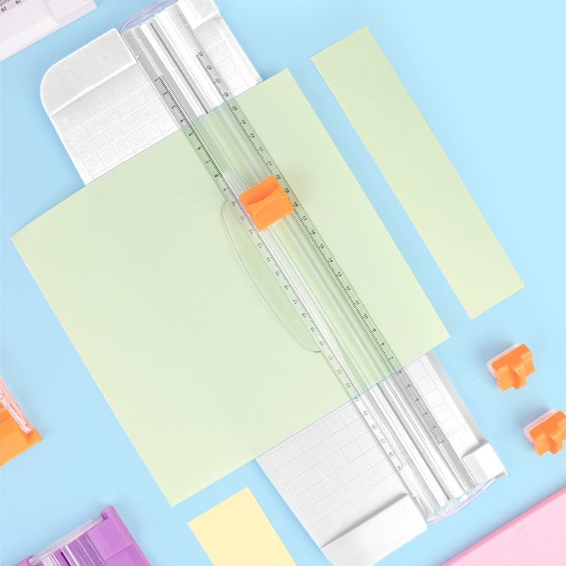 Efficient Lightweight Paper Cutter Convenient Cutter Folding Photo A5 Cutter,White - color: 1PCS-White